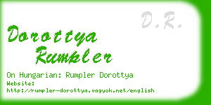 dorottya rumpler business card